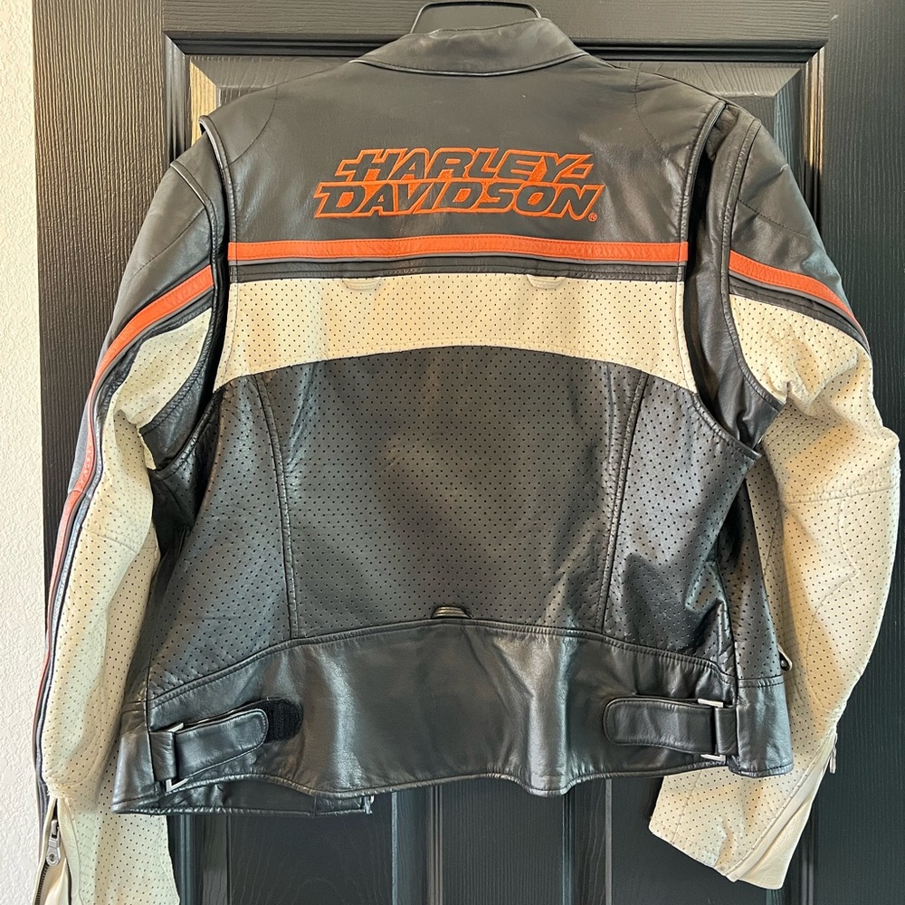 Harley Davidson vintage leather riding jacket